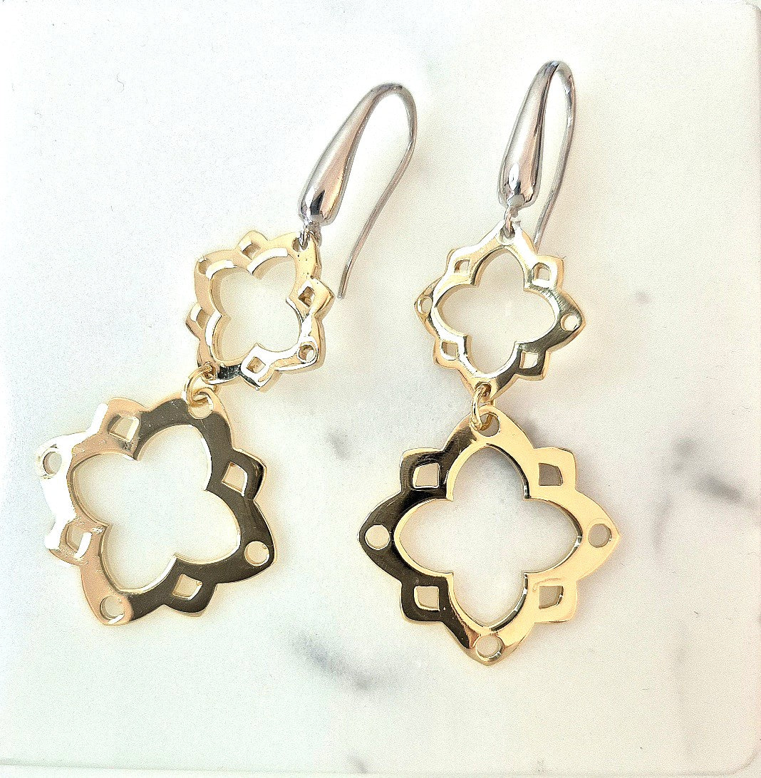 Orecchini Lucky Star in Bronzo e Argento