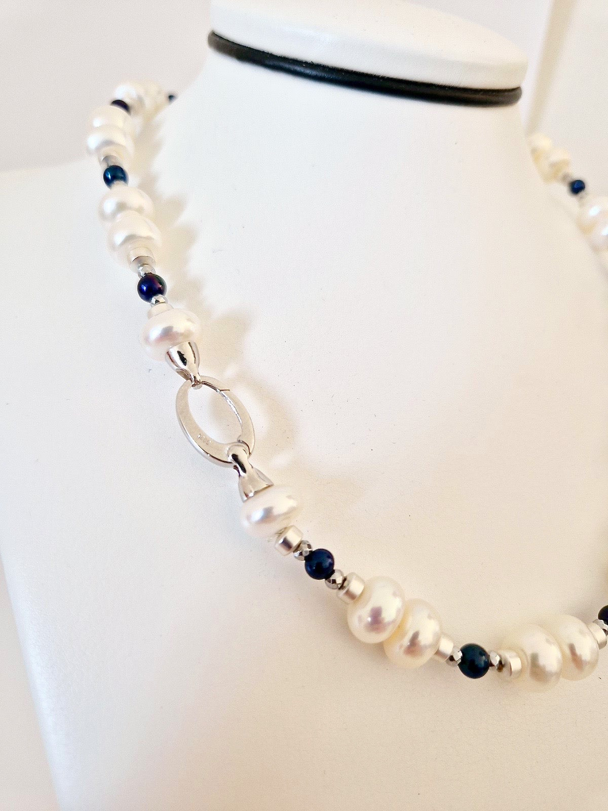 Collana Perle Blue