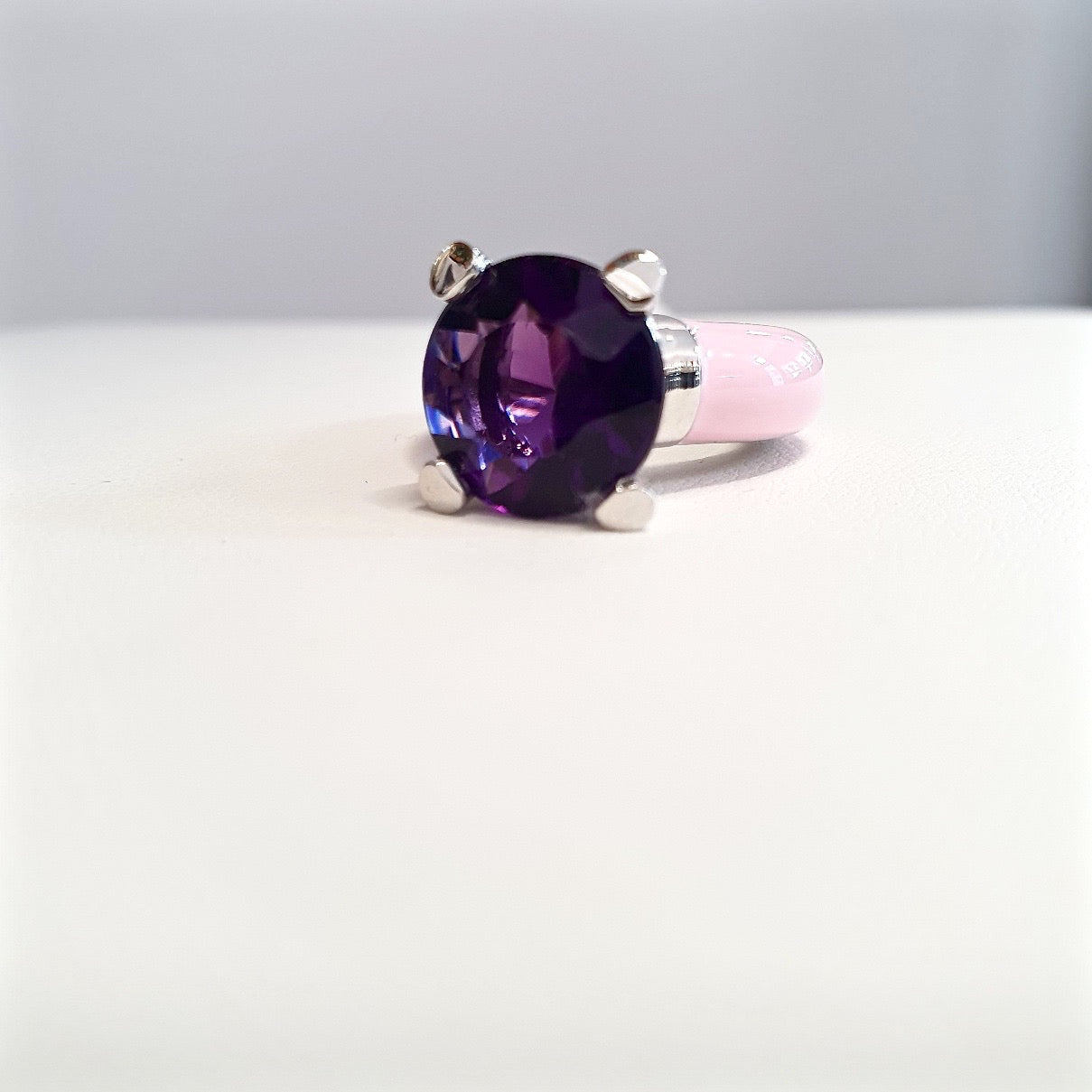 Anello Chiodo Rosa Viola