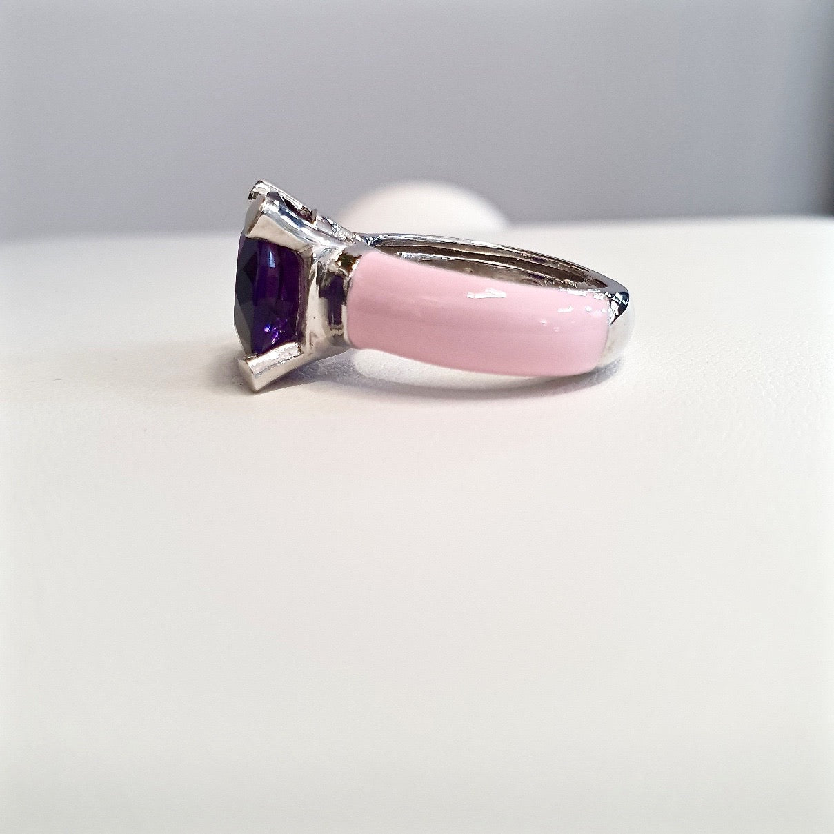 Anello Chiodo Rosa Viola