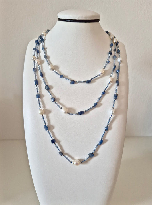 Collana Chanellina Cianite