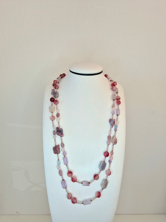 Collana Chanellina Agata Red