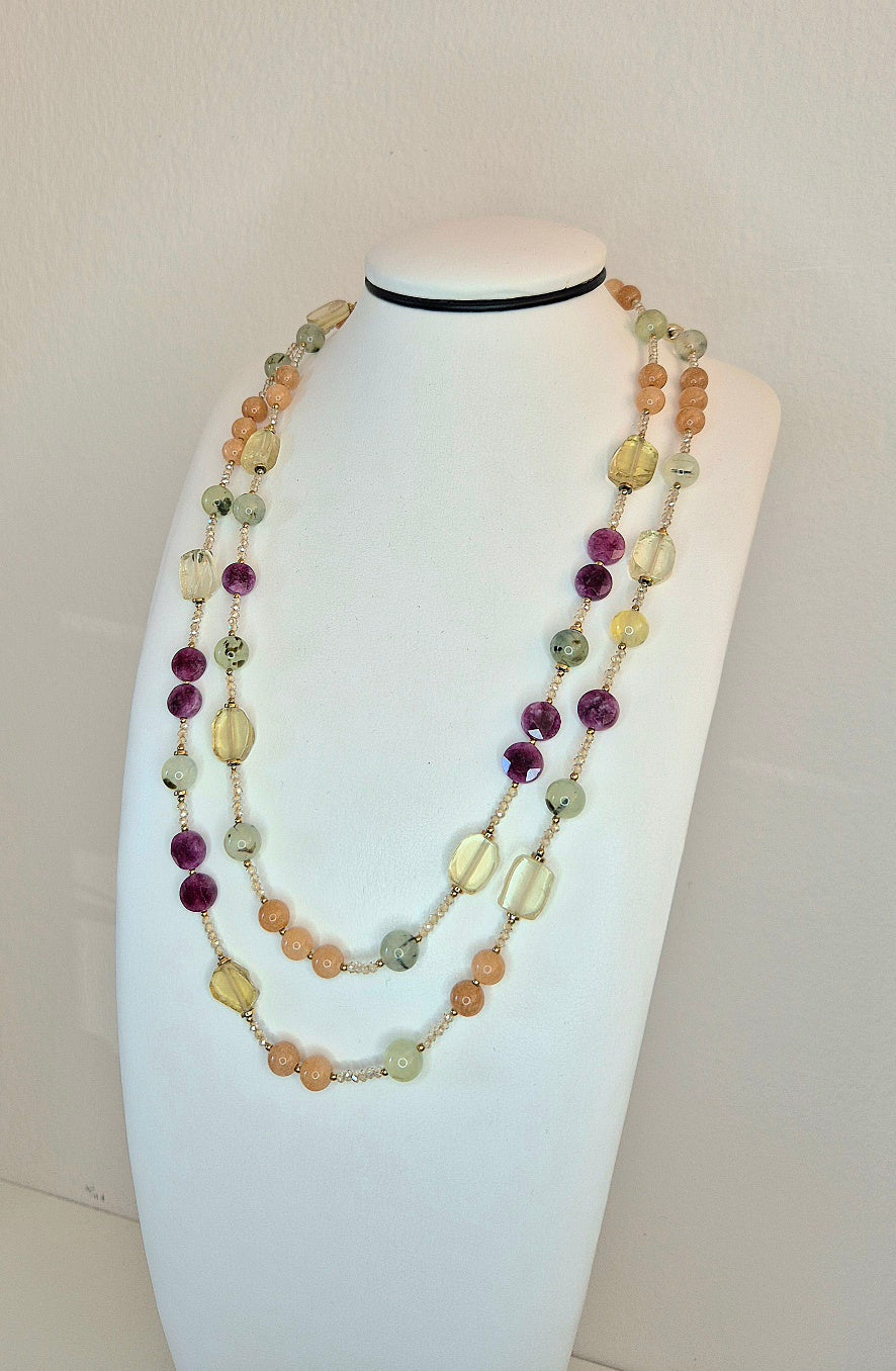 Collana Chanellina GreenViolet