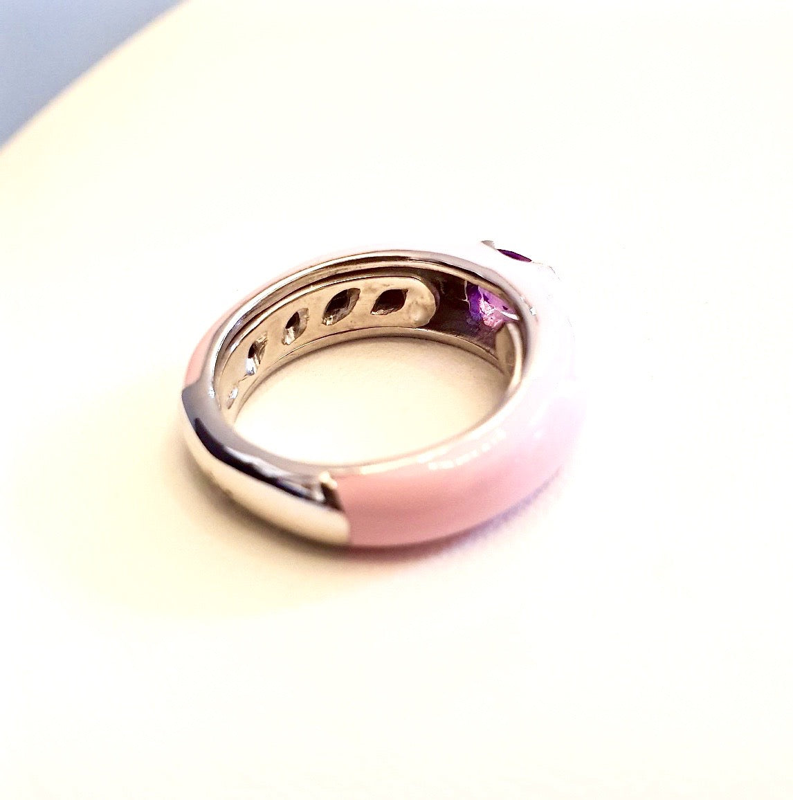 Anello Smalt 02 Rosa.Violet