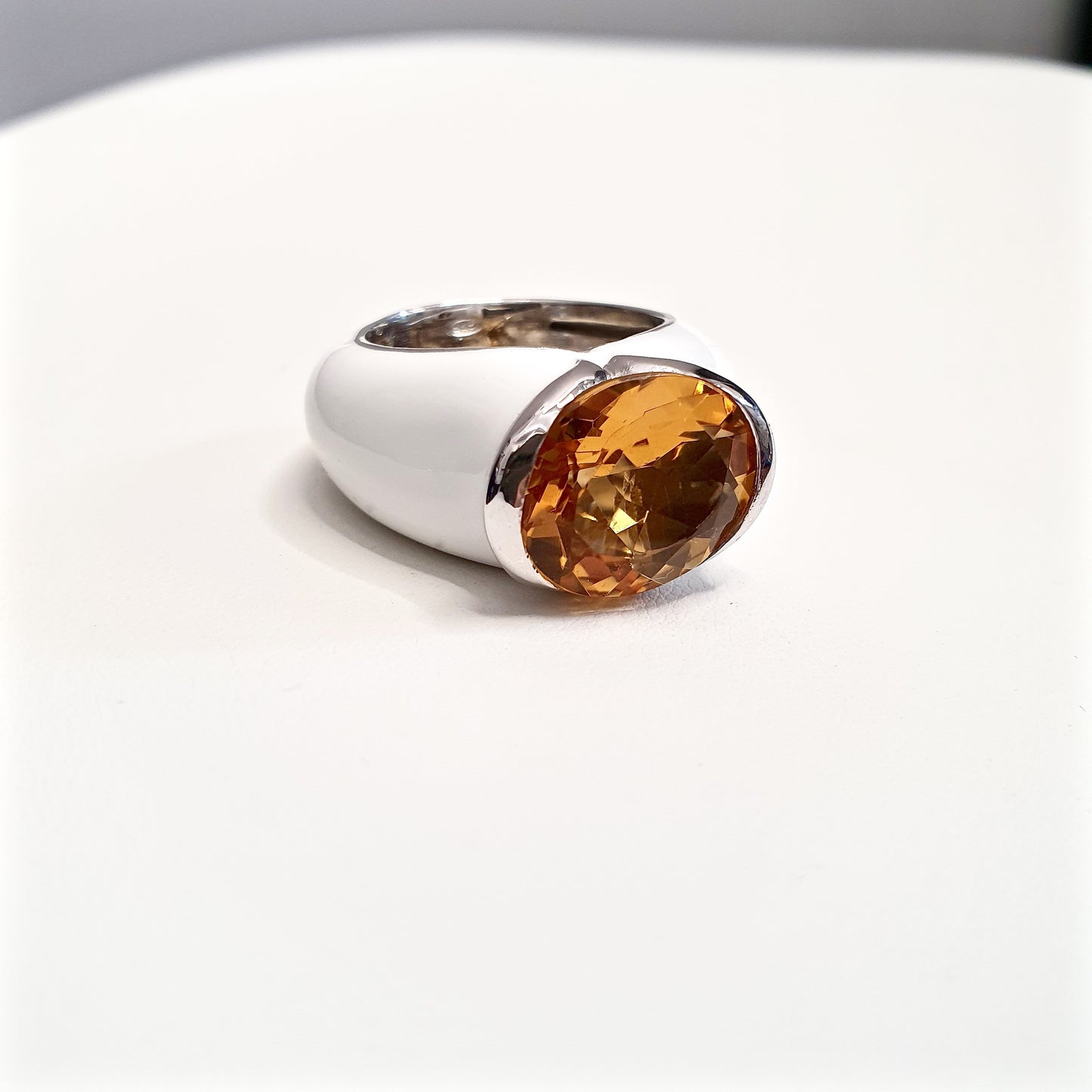 Anello Smalt MAX White.Yellow