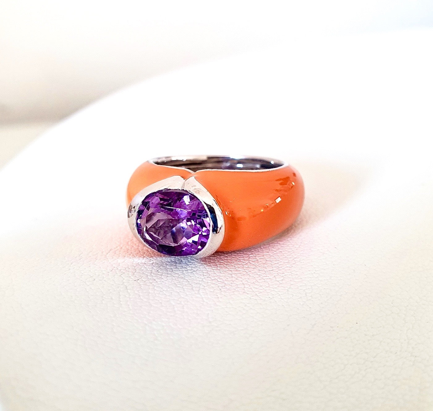 Anello Smalt 03 Orange Violet